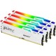 Модуль пам'яті для комп'ютера DDR5 128GB (4x32GB) 5600 MHz FURY Beast RGB White Kingston Fury (ex.Hy