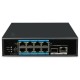 Комутатор мережевий FoxGate S6008-GS-I-AI POE