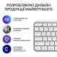 Клавіатура Logitech MX Keys S Wireless UA Pale Grey (920-011588)