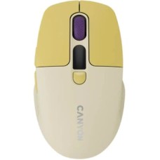 Мишка Canyon MW-26 LCD Silent Wireless/Bluetooth Yellow (CNS-CMSW26Y)