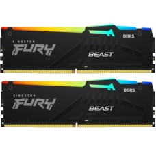 Модуль пам'яті для комп'ютера DDR5 16GB (2x8GB) 6000 MHz Beast RGB XMP Kingston Fury (ex.HyperX) (KF