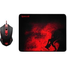 Мишка Redragon M601BA USB Black-Red + Килимок (78226)