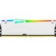 Модуль пам'яті для комп'ютера DDR5 16GB 5600 MHz FURY Beast White RGB Kingston Fury (ex.HyperX) (KF5
