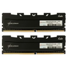 Модуль пам'яті для комп'ютера DDR4 16GB (2x8GB) 3200 MHz Kudos Black eXceleram (EKBLACK4163216AD)