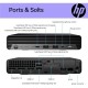 Комп'ютер HP Pro 400 G9 Mini / i3-13100T, 8, 512, WiFi, кл+м, Win11P (884V0EA)