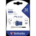 USB флеш накопичувач Verbatim 32GB Dual USB Drive USB 3.0/Type-C (49966)