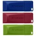 USB флеш накопичувач Verbatim 3x16GB Slider Red/Blue/Green USB 2.0 (49326)