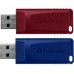 USB флеш накопичувач Verbatim 2x32GB Store'n'Go Slider Red/Blue USB 2.0 (49327)