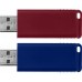 USB флеш накопичувач Verbatim 2x32GB Store'n'Go Slider Red/Blue USB 2.0 (49327)