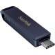 USB флеш накопичувач SanDisk 128GB Phone Drive for iPhone Metallic Sky Lightning/Type-C U (SDIXD0N-1