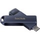 USB флеш накопичувач SanDisk 128GB Phone Drive for iPhone Metallic Sky Lightning/Type-C U (SDIXD0N-1