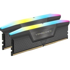 Модуль пам'яті для комп'ютера DDR5 96GB (2x48GB) 6000 MHz Vengeance RGB Grey Corsair (CMH96GX5M2E600