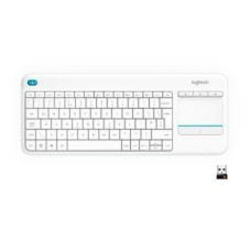 Клавіатура Logitech K400 Plus Touch Wireless UA White (920-007146)