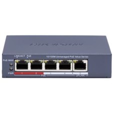 Комутатор мережевий Hikvision DS-3E0105P-E/M(C) Комутатор мережевий Hikvision DS-3E0105P-E/M(C)