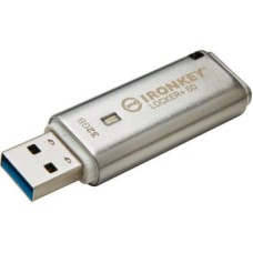 USB флеш накопичувач Kingston 32GB IronKey Locker Plus 50 AES Encrypted USB 3.2 (IKLP50/32GB)