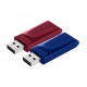USB флеш накопичувач Verbatim 2x32GB Store'n'Go Slider Red/Blue USB 2.0 (49327)