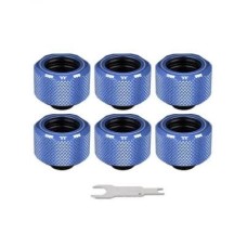 Фітинг для СРО ThermalTake Pacific C-Pro G1/4 PETG 16mm OD Fitting Kit - Blue (CL-W210-CU00BU-B)