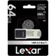 USB флеш накопичувач Lexar 64GB JumpDrive Fingerprint F35 Pro USB 3.2 (LJDF35P064G-RNBNG)