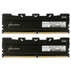 Модуль пам'яті для комп'ютера DDR4 16GB (2x8GB) 3200 MHz Black Kudos eXceleram (EKBLACK4163222AD)