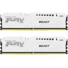 Модуль пам'яті для комп'ютера DDR5 64GB (2x32GB) 5600 MHz Beast White EXPO Kingston Fury (ex.HyperX)