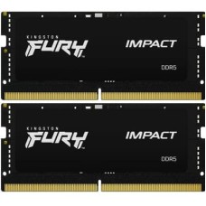 Модуль пам'яті для ноутбука SoDIMM DDR5 32GB (2x16GB) 5600 MHz Impact Black Kingston Fury (ex.HyperX