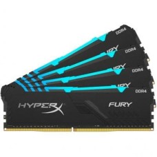 Модуль пам'яті для комп'ютера DDR4 64GB (4x16GB) 3600 MHz HyperX Fury Black Kingston Fury (ex.HyperX