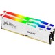 Модуль пам'яті для комп'ютера DDR5 32GB (2x16GB) 5600 MHz FURY Beast White RGB Kingston Fury (ex.Hyp