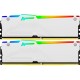 Модуль пам'яті для комп'ютера DDR5 32GB (2x16GB) 5600 MHz FURY Beast White RGB Kingston Fury (ex.Hyp
