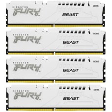 Модуль пам'яті для комп'ютера DDR5 128GB (4x32GB) 5600 MHz FURY Beast White Kingston Fury (ex.HyperX