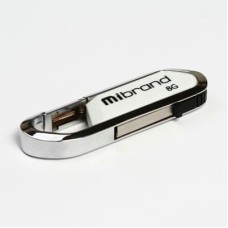 USB флеш накопичувач Mibrand 8GB Aligator White USB 2.0 (MI2.0/AL8U7W)