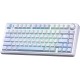 Клавіатура Aula F75 Gasket Greywood V3 switch Hot-Swap PBT Wireless/Bluetooth/USB Blue (694839120863