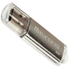 USB флеш накопичувач Mibrand 8GB Cougar Silver USB 2.0 (MI2.0/CU8P1S)