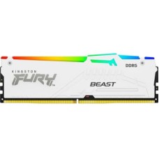 Модуль пам'яті для комп'ютера DDR5 32GB 6000 MHz Beast White RGB EXPO Kingston Fury (ex.HyperX) (KF5