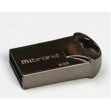 USB флеш накопичувач Mibrand 8GB Hawk Black USB 2.0 (MI2.0/HA8M1B)