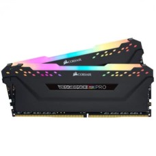 Модуль пам'яті для комп'ютера DDR4 16GB (2x8GB) 3600 MHz Vengeance RGB Pro Black Corsair (CMW16GX4M2