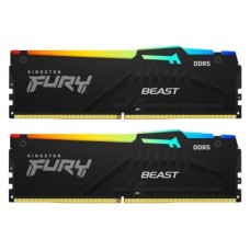 Модуль пам'яті для комп'ютера DDR5 64GB (2x32GB) 5200 MHz Beast RGB EXPO Black Kingston Fury (ex.Hyp