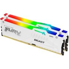 Модуль пам'яті для комп'ютера DDR5 32GB (2x16GB) 6000 MHz Beast RGB EXPO White Kingston Fury (ex.Hyp
