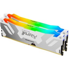 Модуль пам'яті для комп'ютера DDR5 48GB (2x24GB) 8000 MHz Renegade RGB White/Silver Kingston Fury (e