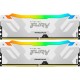 Модуль пам'яті для комп'ютера DDR5 48GB (2x24GB) 8000 MHz Renegade RGB White/Silver Kingston Fury (e