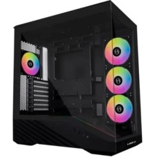 Корпус для ПК Lian Li V100R case with pre-installed four 120mm RGB PWM fan, Black (G99.V100RX.01)