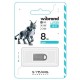 USB флеш накопичувач Wibrand 8GB lynx Silver USB 2.0 (WI2.0/LY8M2S)