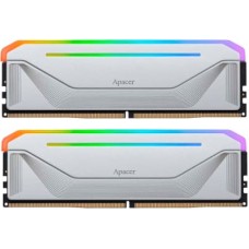 Модуль пам'яті для комп'ютера DDR5 32GB (2x16GB) 5200 MHz NOX RGB Silver Apacer (AH5U32G52C522NWAA-2