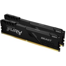 Модуль пам'яті для комп'ютера DDR4 32GB (2x16GB) 3200 MHz Beast Black Kingston Fury (ex.HyperX) (KF4