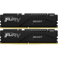 Модуль пам'яті для комп'ютера DDR5 64GB (2x32GB) 5600 MHz Fury Beast Black Kingston Fury (ex.HyperX)