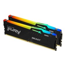 Модуль пам'яті для комп'ютера DDR5 32GB (2x16GB) 5600 MHz Beast RGB AM5 Black Kingston Fury (ex.Hype