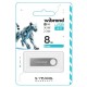 USB флеш накопичувач Wibrand 8GB Puma Silver USB 2.0 (WI2.0/PU8U1S)