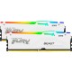 Модуль пам'яті для комп'ютера DDR5 32GB (2x16GB) 5200 MHz Beast White RGB Kingston Fury (ex.HyperX)