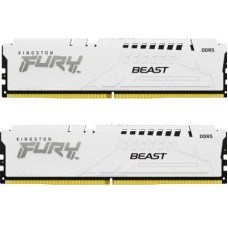Модуль пам'яті для комп'ютера DDR5 64GB (2x32GB) 5200 MHz Beast White Kingston Fury (ex.HyperX) (KF5