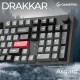 Клавіатура GamePro Asgard Drakkar Keychron Super Red Switch Wireless/Bluetooth/USB UA Black (MK305BK