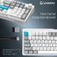 Клавіатура GamePro Asgard Drakkar Keychron Super Red Switch Wireless/Bluetooth/USB UA White (MK305WH